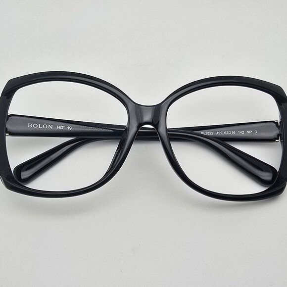 Bolon BL2522 J11 Gloss Black Oversized Sunglasses Frame w/ Case 62-16-142 - Picture 11 of 16